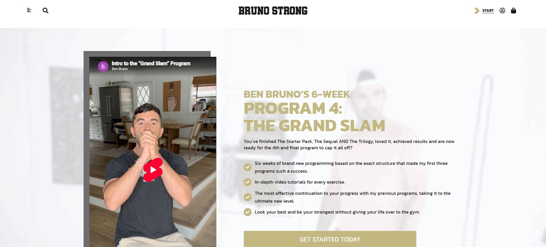 Trilogy Program Ben Bruno's GRAND SLAM - 6 Week Program - Ben Bruno
